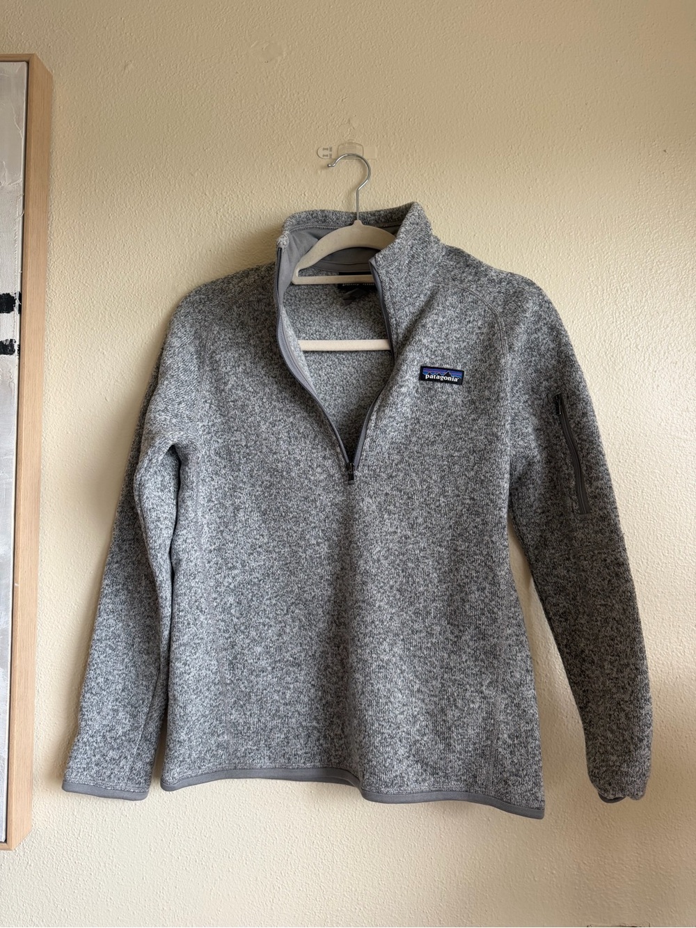 Patagonia Women's Heather Gray Quarter-Zip Fleece Pullover